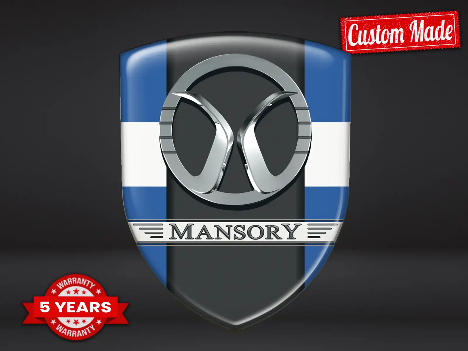 Mansory Logo Todos Autos Pro Máximo Duradero Estilo Rendimiento